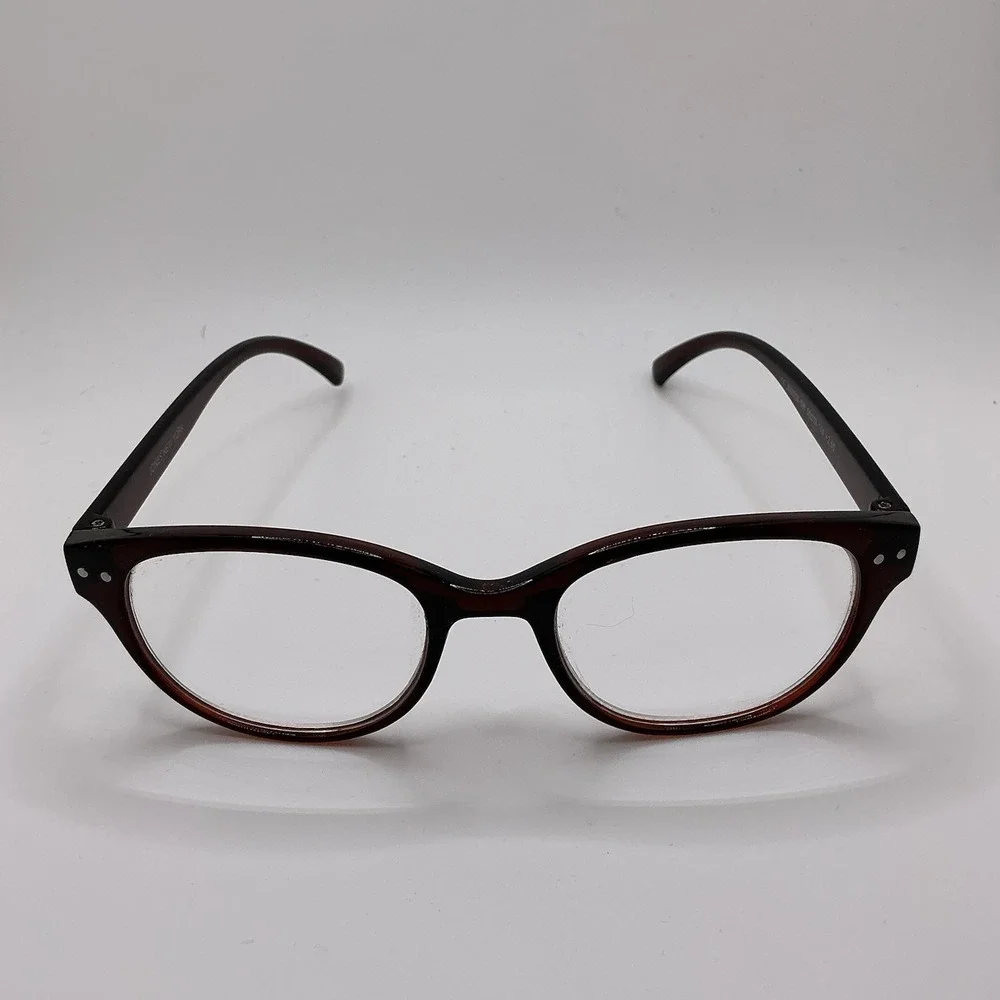jones new‎ york reading glasses +2.50 Brown Frames